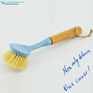 Akbrand Bamboo Handle Dish Cleaning Brush i himmelblå färg