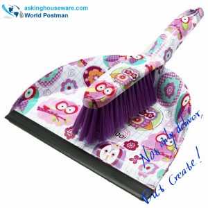 Akbrand Water Mark Dustpan Brush Broom med PVC Line vid Dustpan Entré